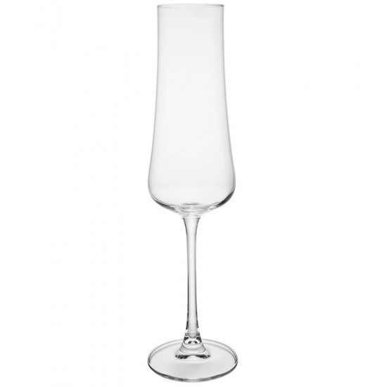 Jogo 6 Taças 250ml Para Champanhe Iduna Cristal Ecológico